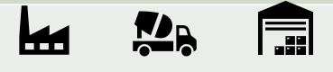 Ions of factory, truck, and warehouse