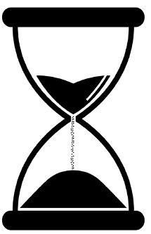 Icon of an hourglass