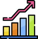 Revenue and profits icon