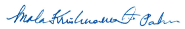 Signature of Mala Krishnamoorti Parker