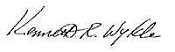 Kenneth R. Wykle signature