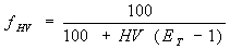 The heavy vehicle adjustment factor