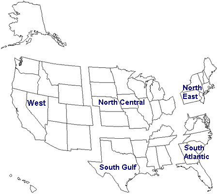 Click here for lists of state by region