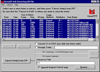 Graphic of Dynazip example