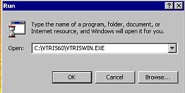 computer screen graphic instruction user to type the name of a program folder, document, or Internet resourcesand that Windows will open it for user. Buttons include OkCancen Browse