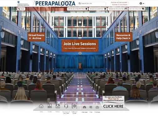 The virtual environment for Peerapalooza
