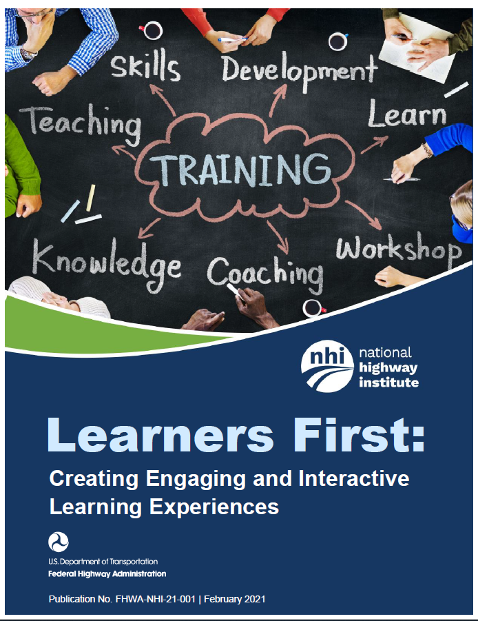Cover of the Learners First: Creating Engaging and Interactive Learning Experiences handbook.