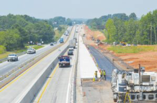 The Highway 110 bridge over I-85.