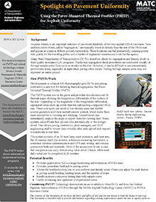 Use  of Paver-Mounted Thermal Profiler (PMTP) for Asphalt Uniformity