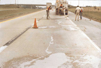 Figure 9-1: Fly ash grouts for pavement subsealing.
