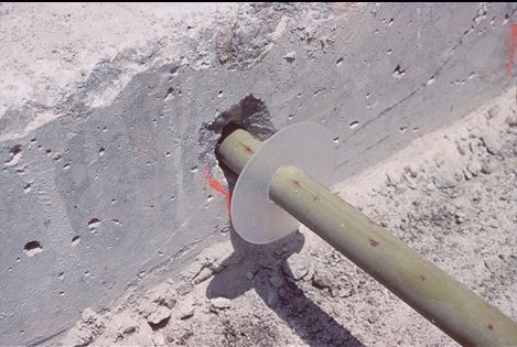 Figure 15 Photo: Grout-retention Disk