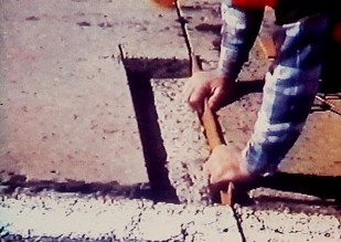 Photo of Joint Insert being placed