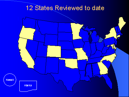 States reviewed to date as discussed above.