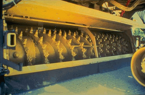 Figure 5-2. Teeth on drum of cold-milling machine.