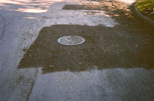 Figure 15-11. Recycled material around utility.