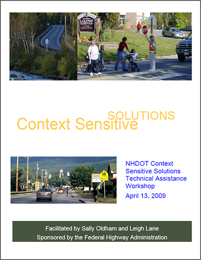 NHDOT Context Sensitive Solutions Workshop.