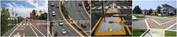 Collage of images showing different paths.