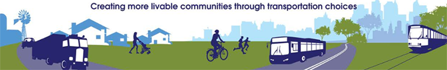FHWA Livability banner - 'Creating more livable communities through transportation choices.