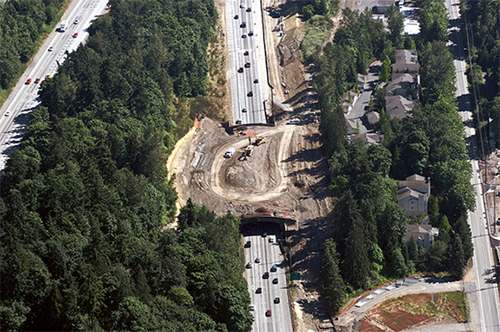 Highway section getting constructed.
