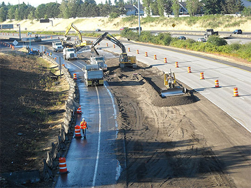 Highway getting constructed.