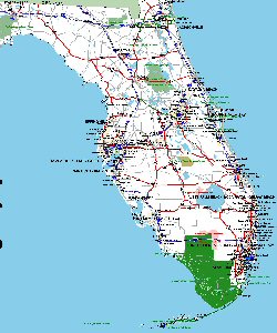 small map of the NHS in Florida