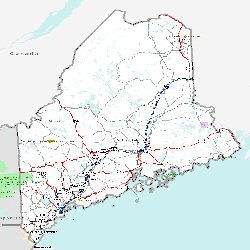 small map of the NHS in Maine