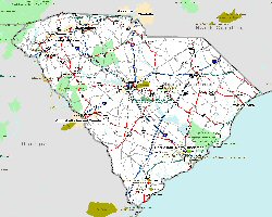 small map of the NHS in South Carolina