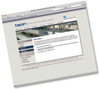 screenshot of TMIP's TMIP News webpage