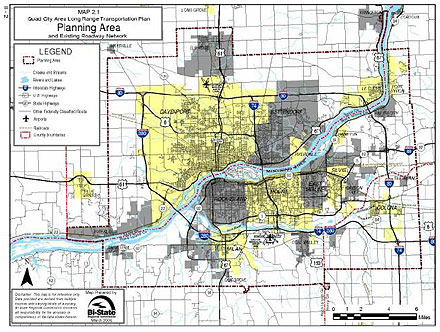 the Quad Cities study area