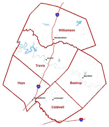 map showing CAMPO study area