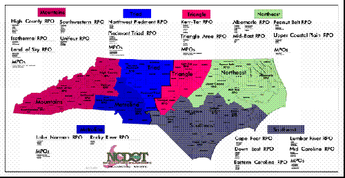 Figure 3: NCDOT Planning Areas