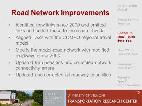 road network improvements