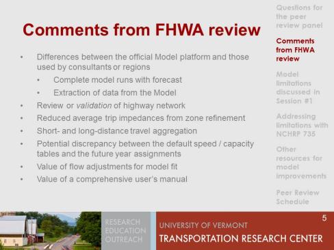 comments for FHWA review