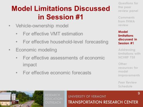 model limitations discussed in session 1
