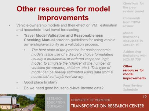 other resources for model improvements