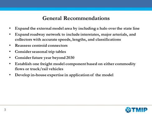 general recommendations