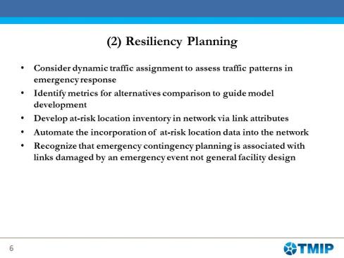 2. Resiliency planning.