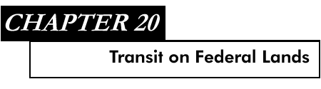 Chapter 20 Transit on Federal Lands
