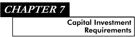 Chapter 7 Capital Investment Requirements