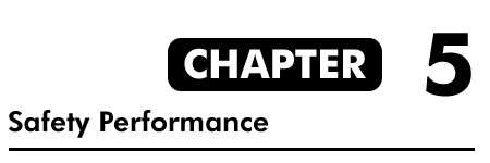 Chapter 5: Safety Performance 