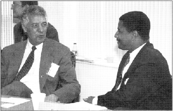 Photo of Ishaq Nadiri and Rodney Slater