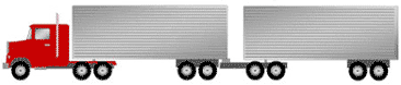 Figure 3.3 - Illustration - This figure is an llustration of a typical semi-trailer configuration with two trailers.