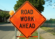 Road Work Sign