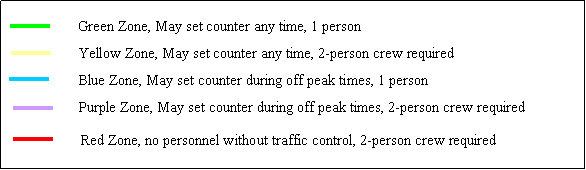 Figure 3.2:  Washington DOT Zones for Data   Collection