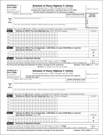 office of highway policy information policy federal highway irs form 2290 electronic filing