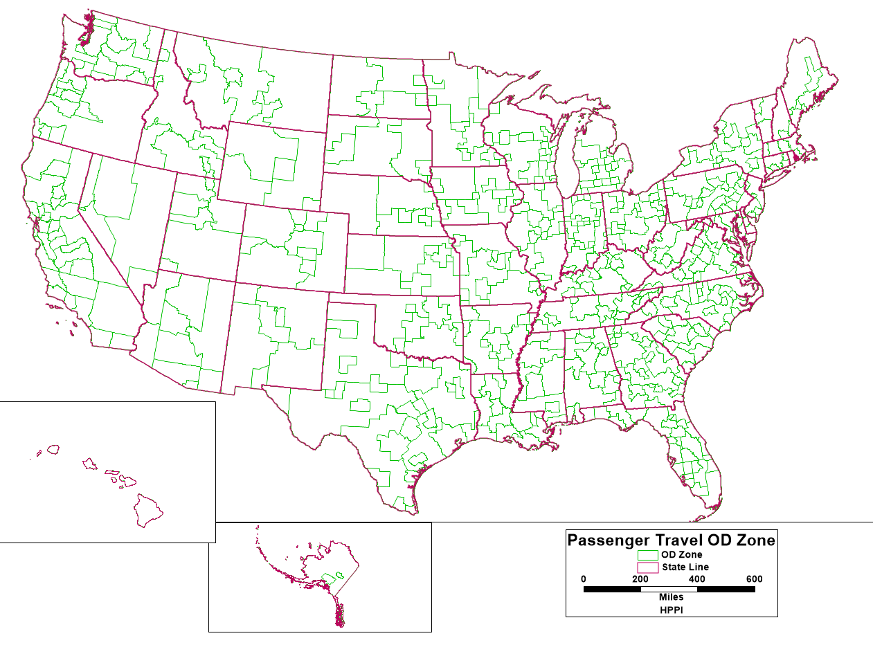 Passenger Travel OD Zone