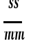 ss/mm