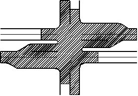 Schematic drawing of an intersection with functional area highlighted