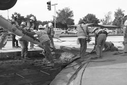 Men at Intersection.