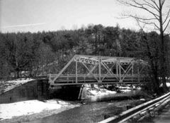 Photo of bridge which is being replaced with an FRP composite deck.